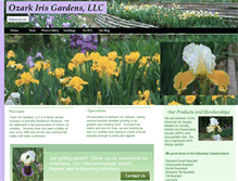 Tablet Screenshot of ozarkirisgardens.com